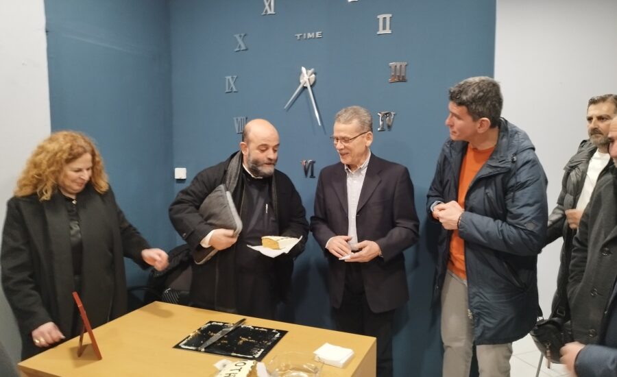 Χαιρετισμός Λ. Μαλούτα στην εκδήλωση κοπής πίτας της Ενότητας8